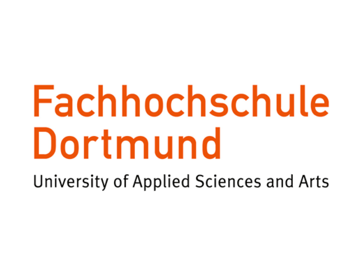 Logo der Fachhochschule Dortmund, Schriftzug in Orange
